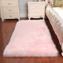 Living And Home Pink Rectangle Soft  Floor Rugs Soft Rug For Livingroom 1800mm(L) - thumbnail 1