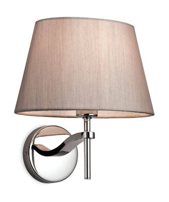 Luminosa Lighting Luminosa Princess 1 Light Single Indoor Wall Polished S/steel, Oyster, E14