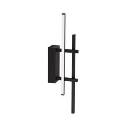 Eglo Trepiliano Aluminium & Steel Black Modern Led Linear Wall Light - thumbnail 2