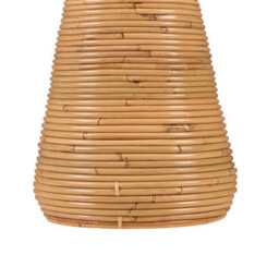 Wyld And Coco Decorative Rattan Vase 70 Cm - Boho Rustic Natural Finish - thumbnail 5