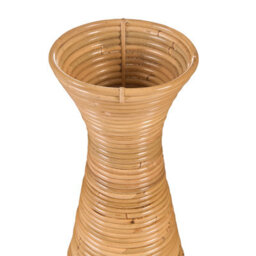 Wyld And Coco Decorative Rattan Vase 70 Cm - Boho Rustic Natural Finish - thumbnail 3