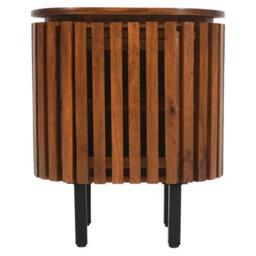 Buttercup Farm Slatted Bedside Table - Mango Wood - L35 X W50 X H58 Cm - thumbnail 3