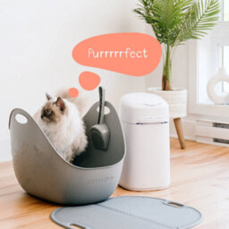 Litter Genie Cat Litter Box Grey With Scoop - Angelcare - thumbnail 8