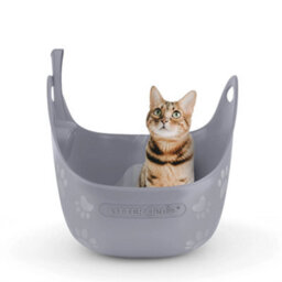 Litter Genie Cat Litter Box Grey With Scoop - Angelcare