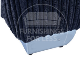 Furnishings For Less UK Bishop Navy Blue U Shaped Soft Fabric Jumbo Cord Detachable 5 Seater Large Sofa - thumbnail 4