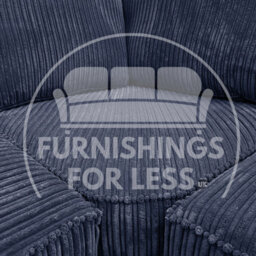 Furnishings For Less UK Bishop Navy Blue U Shaped Soft Fabric Jumbo Cord Detachable 5 Seater Large Sofa - thumbnail 5