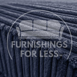 Furnishings For Less UK Bishop Navy Blue U Shaped Soft Fabric Jumbo Cord Detachable 5 Seater Large Sofa - thumbnail 6