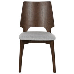 Beliani Set Of 2 Dining Chairs Abee Brown/ Grey - thumbnail 5