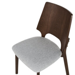 Beliani Set Of 2 Dining Chairs Abee Brown/ Grey - thumbnail 8