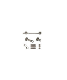 Gun Metal Industrial Room Darkening Extendable Metal Curtain Pole Set - thumbnail 2