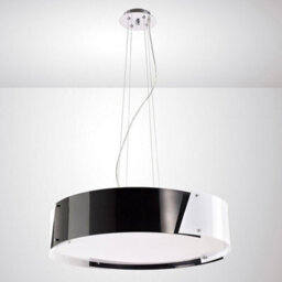 Luminosa Lighting Luminosa  Pendant Medium 4 Light E27 Polished Chrome/black & White Acrylic - thumbnail 2