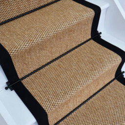 RainbowHome Marlowe Stair Runner With 100% Cotton Black Border 65Cm X 600Cm - thumbnail 2