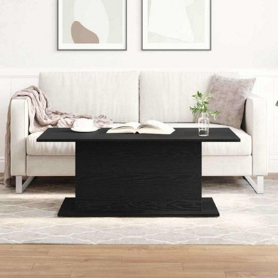 Berkfield Coffee Table Black Oak 102X55,5X40 Cm Cm Engineered Wood - image 1