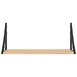Berkfield Wall Shelves 2 Pcs Sonoma Oak 60X25X25.5 Cm Engineered Wood - thumbnail 5