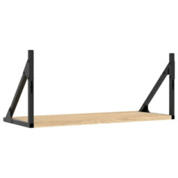 Berkfield Wall Shelves 2 Pcs Sonoma Oak 60X25X25.5 Cm Engineered Wood - thumbnail 7