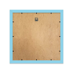 "11X11"" Light Blue Picture Frame - 11X11"" Square Frame With 10X10"" Mount For 11X11""/10X10"" Pictures Moderrn Style Thin Edge, 1 Pack" - thumbnail 3