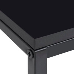 Berkfield Side Tables 2 Pcs Black Steel - thumbnail 5