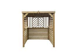Edecks Deluxe The Grillhouse Wooden Bbq Shelter With Inner Shelves 6 X 7Ft - Full Sides Outdoor Garden Diy Barbecue Grill Gazebo - thumbnail 7