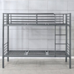 Anmer Bunk Bed In Grey - Suitable For Adult Use - Strong Mesh Base With Solid Structure - Single (3Ft) - thumbnail 2