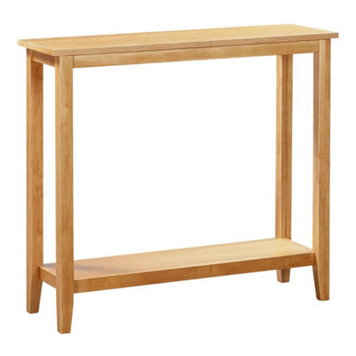 Large Console Table, Oak Veneer Wooden Hallway Side Table, Telephone/plant Stand - image 1