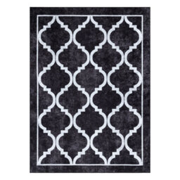 RugsX Miro 51639.806 Washing Carpet Trellis Anti-Slip - Black  160X220 Cm - thumbnail 2