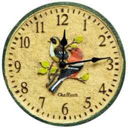 Chaffinch Indoor Or Outdoor Clock - Battery Powered Weather Resistant Wall Or Fence Clock With Bird Design For Home Or Garden - thumbnail 3