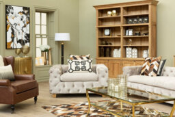Orsina Functional Sturdy Coffee Velvet 3 Seat Sofa, Stylish Mid Century Sofa For Bedroom, Comfortable 3 Seater Sofa - thumbnail 2