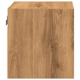 Berkfield Tv Wall Cabinet With Led Lights Artisan Oak 30X28.5X30 Cm - thumbnail 9