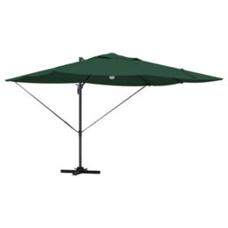 Berkfield Modern Cantilever Roma Parasol Green, Black 352 X 251 X 265 Cm