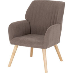 Seconique Jordan Occasional Chair - Brown Velvet - thumbnail 4