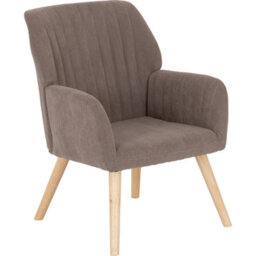 Seconique Jordan Occasional Chair - Brown Velvet - thumbnail 2