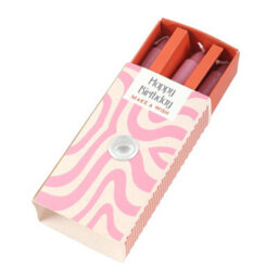 Something Different Happy Birthday Candles (Pack Of 3) Pink (One Size) - thumbnail 2