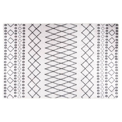 Walplus Rug Washable 160X230 Cm Black And White Anti Slip - image 1