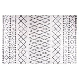 Walplus Rug Washable 160X230 Cm Black And White Anti Slip - thumbnail 1