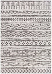 Livabliss Eagean-Geometric Black Grey White Charcoal In- & Outdoor Rug 200 X 275 Cm Easy Care, Non Shedding