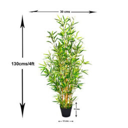 GreenBrokers Artificial 4Ft Bamboo Tree In Pot - thumbnail 2