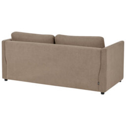 Beliani Traditional Sofa Bed Inkoo Fabric Brown - thumbnail 7