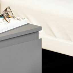 Lassic Vida Designs Denver Grey 2 Drawer Bedside Chest (H)400mm (W)295mm (D)295mm - thumbnail 6