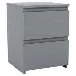 Lassic Vida Designs Denver Grey 2 Drawer Bedside Chest (H)400mm (W)295mm (D)295mm - thumbnail 8