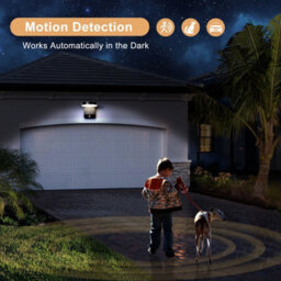 Harper Living Matt Black Modern Round Led Outdoor Wall Light Mains Powered, Weatherproof Ip54, 20W Integrated Led 4000K 1400 Lumen - thumbnail 6