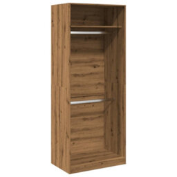 Berkfield Wardrobe Artisian Oak 80X50X200 Cm Engineered Wood - thumbnail 2