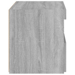 Berkfield Bedside Cabinet With Led Lights Grey Sonoma 50X40X45 Cm - thumbnail 9