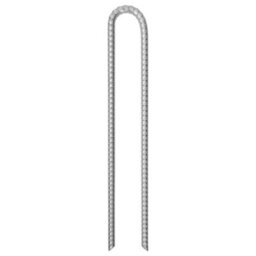 Walplus Tent Pegs 6 Pcs U-Shaped 41.5 Cm 12 mm Galvanised Steel - thumbnail 2