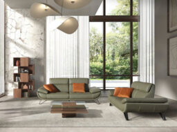 Angel Cerda Elegant Square Tempered Glass And Walnut Coffee Table - thumbnail 6