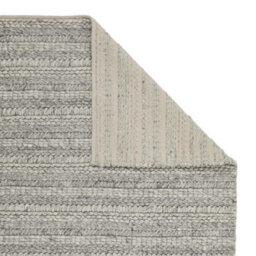 Melrose Hand Woven Textured Grey Sahara Wool Large Indoor Area Rug 160/230Cm - thumbnail 5