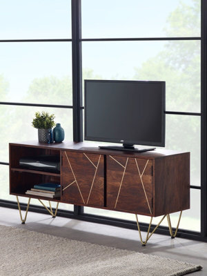 Worcester Dark Gold Television Media Unit - image 1