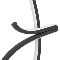 Loops Stylish Led Black Table Lamp For Modern Home Decor - Perfect Indoor Lighting Solution - thumbnail 5