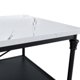 Wyld Haus Lola Marble Effect Console Table, 2 Shelves, 1100 X 400 X 800 mm - thumbnail 7