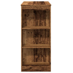 Berkfield Bar Table With Racks Old Wood 95X47X103.5 Cm Engineered Wood - thumbnail 5