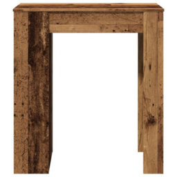 Berkfield Bar Table With Racks Old Wood 95X47X103.5 Cm Engineered Wood - thumbnail 4